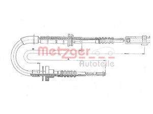 METZGER 11.3910 sankabos trosas 
 Dviratė transporto priemonės -> Kabeliai ir tachometro velenaai -> Sankabos trosas
631 293 0238, 631 293 0638