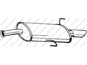 BOSAL 105-105 galinis duslintuvas 
 Išmetimo sistema -> Duslintuvas
8A0 253 609 AB, 8A0 253 609 AE