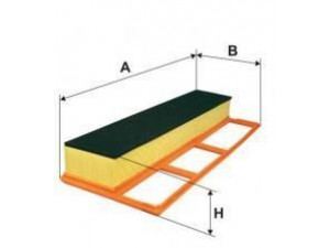 UNIFLUX FILTERS XA497S oro filtras 
 Filtrai -> Oro filtras
517 753 24, 551 832 65, 551 938 49