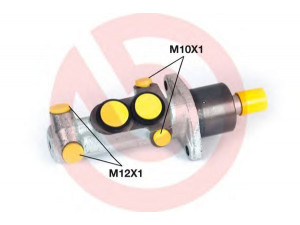BREMBO M 68 075 pagrindinis cilindras, stabdžiai 
 Stabdžių sistema -> Pagrindinis stabdžių cilindras
7701205739, 0204123416, F026003416