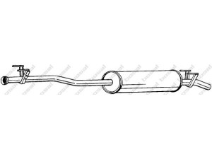 BOSAL 287-355 vidurinis duslintuvas 
 Išmetimo sistema -> Duslintuvas
906 490 21 01, 906 490 22 01