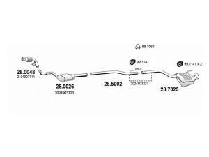 ASSO ART4008 išmetimo sistema 
 Išmetimo sistema -> Išmetimo sistema, visa