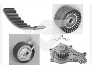 HUTCHINSON KH 190WP64 vandens siurblio ir paskirstymo diržo komplektas 
 Aušinimo sistema -> Vandens siurblys/tarpiklis -> Vandens siurblys
1609525680, 1609525680