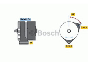 BOSCH 0 120 468 045 kintamosios srovės generatorius 
 Elektros įranga -> Kint. sr. generatorius/dalys -> Kintamosios srovės generatorius