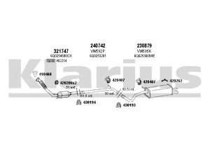 KLARIUS 790216E išmetimo sistema 
 Išmetimo sistema -> Išmetimo sistema, visa