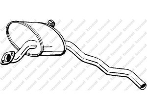 BOSAL 279-707 vidurinis duslintuvas 
 Išmetimo sistema -> Duslintuvas
1020057, 1507188, 6880565