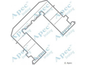 APEC braking KIT430 priedų komplektas, stabdžių trinkelė 
 Stabdžių sistema -> Būgninis stabdys -> Dalys/priedai