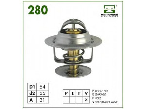 MTE-THOMSON 280.87 termostatas, aušinimo skystis 
 Aušinimo sistema -> Termostatas/tarpiklis -> Thermostat
044.121.113, 068.121.113, 068.121.113.H