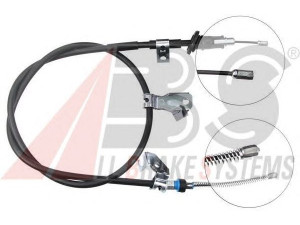 A.B.S. K17208 trosas, stovėjimo stabdys 
 Stabdžių sistema -> Valdymo svirtys/trosai
MR955256, 4544200085