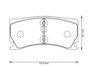 BENDIX 573372B stabdžių trinkelių rinkinys, diskinis stabdys 
 Techninės priežiūros dalys -> Papildomas remontas
C2P15994