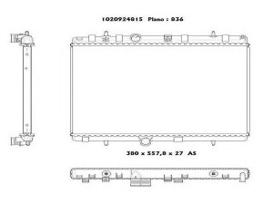 ORDONEZ 1020924815 radiatorius, variklio aušinimas 
 Aušinimo sistema -> Radiatorius/alyvos aušintuvas -> Radiatorius/dalys
133089, 1330F5, 1330J7, 1330P8