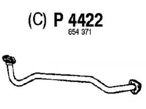 FENNO P4422 išleidimo kolektorius 
 Išmetimo sistema -> Išmetimo vamzdžiai
BM70107, 854025, 854371