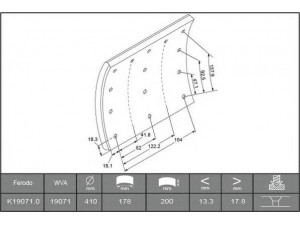 ABEX B2755929 stabdžių antdėklo rinkinys, būgninis stabdys 
 Techninės priežiūros dalys -> Papildomas remontas
1522138, 3093259, 3095169, 3095179