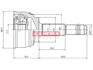KAMOKA 6542 jungčių komplektas, kardaninis velenas 
 Ratų pavara -> Sujungimai/komplektas
39100-0M000, 39100-0M005, 39100-50Y00