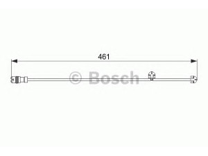 BOSCH 1 987 474 558 įspėjimo kontaktas, stabdžių trinkelių susidėvėjimas 
 Stabdžių sistema -> Susidėvėjimo indikatorius, stabdžių trinkelės
997 612 679 00