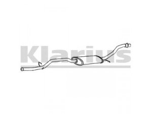 KLARIUS PG236B vidurinis duslintuvas 
 Išmetimo sistema -> Duslintuvas
172877, 172877