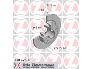 ZIMMERMANN 470.2415.00 stabdžių diskas 
 Dviratė transporto priemonės -> Stabdžių sistema -> Stabdžių diskai / priedai
7701 472 838