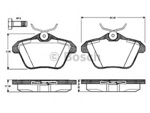 BOSCH 0 986 TB2 276 stabdžių trinkelių rinkinys, diskinis stabdys 
 Techninės priežiūros dalys -> Papildomas remontas
71712910, 77362257, 9945775, 99457750