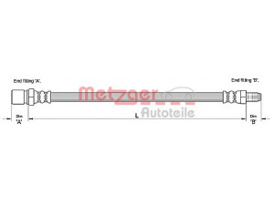 METZGER 4111112 stabdžių žarnelė 
 Stabdžių sistema -> Stabdžių žarnelės
4806.C2, 4806.F2, 46786430, 51748935