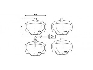 BREMBO P 44 003 stabdžių trinkelių rinkinys, diskinis stabdys 
 Techninės priežiūros dalys -> Papildomas remontas
RTC4519, RTC5762, RTC6591, STC1274
