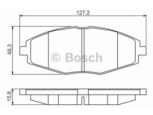 BOSCH 0 986 495 224 stabdžių trinkelių rinkinys, diskinis stabdys 
 Techninės priežiūros dalys -> Papildomas remontas
96 288 629, 96 316 582, 96 446 176