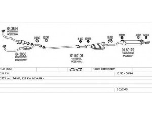 MTS C020345008892 išmetimo sistema 
 Išmetimo sistema -> Išmetimo sistema, visa