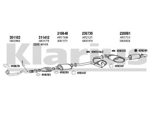 KLARIUS 030259E išmetimo sistema