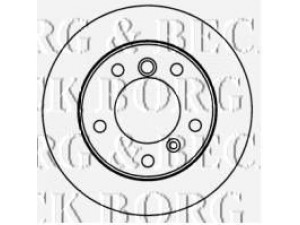BORG & BECK BBD5778S stabdžių diskas 
 Dviratė transporto priemonės -> Stabdžių sistema -> Stabdžių diskai / priedai
2D0501203, 2D0501204, 2D0501205
