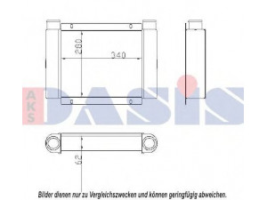 AKS DASIS 447004N tarpinis suslėgto oro aušintuvas, kompresorius