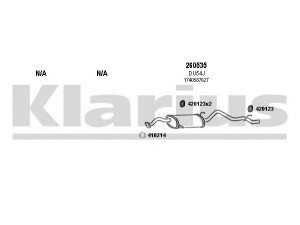 KLARIUS 300039E išmetimo sistema 
 Išmetimo sistema -> Išmetimo sistema, visa