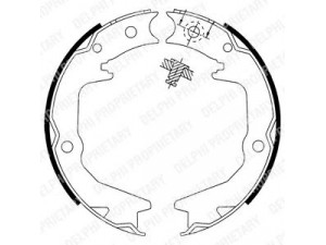 DELPHI LS1913 stabdžių trinkelių komplektas, stovėjimo stabdis 
 Stabdžių sistema -> Rankinis stabdys
MB668906, MB668907, MB668908, MB857295