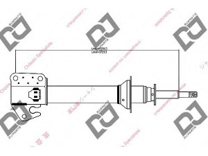 DJ PARTS DS1445GS amortizatorius 
 Pakaba -> Amortizatorius
34102150