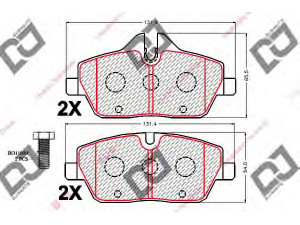DJ PARTS BP2126 stabdžių trinkelių rinkinys, diskinis stabdys 
 Techninės priežiūros dalys -> Papildomas remontas
34116767143, 34116767144, 34116771837