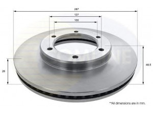 COMLINE ADC2512V stabdžių diskas 
 Stabdžių sistema -> Diskinis stabdys -> Stabdžių diskas
4351225060