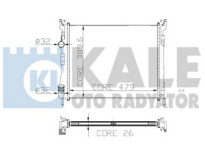 KALE OTO RADYATÖR 207400 radiatorius, variklio aušinimas 
 Aušinimo sistema -> Radiatorius/alyvos aušintuvas -> Radiatorius/dalys
7700436916