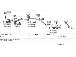 MTS C310100006994 išmetimo sistema
