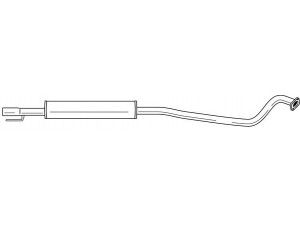AKS DASIS SG40467 vidurinis duslintuvas 
 Išmetimo sistema -> Duslintuvas
5852112