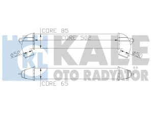 KALE OTO RADYATÖR 346300 tarpinis suslėgto oro aušintuvas, kompresorius 
 Variklis -> Oro tiekimas -> Įkrovos agregatas (turbo/superįkrova) -> Tarpinis suslėgto oro aušintuvas
46779532, 46849068, 51718953