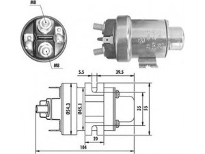 MAGNETI MARELLI 940113050020 solenoidinis jungiklis, starteris
