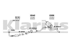KLARIUS 090163E išmetimo sistema