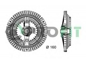 PROFIT 1720-3015 sankaba, radiatoriaus ventiliatorius 
 Aušinimo sistema -> Radiatoriaus ventiliatorius
1032000622, A1032000622, 1032000622