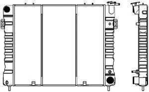 SAKURA  Automotive 1231-0202 radiatorius, variklio aušinimas