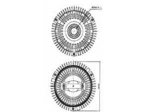 BUGIAD BFC027 sankaba, radiatoriaus ventiliatorius 
 Aušinimo sistema -> Radiatoriaus ventiliatorius
11522243304, 11522244413, 11522245195