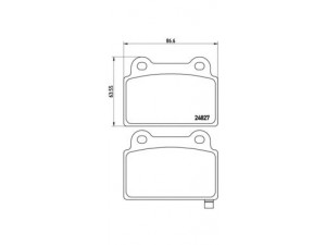 BREMBO P 54 052 stabdžių trinkelių rinkinys, diskinis stabdys 
 Techninės priežiūros dalys -> Papildomas remontas
4605A584, 4605A695