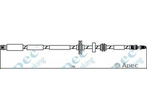 APEC braking HOS3951 stabdžių žarnelė 
 Stabdžių sistema -> Stabdžių žarnelės
34326775261