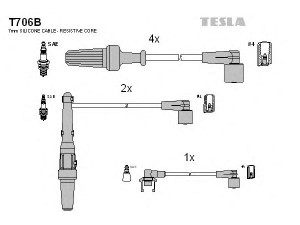 TESLA T706B uždegimo laido komplektas 
 Kibirkšties / kaitinamasis uždegimas -> Uždegimo laidai/jungtys
7700260501