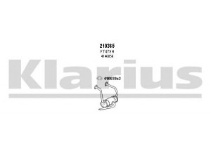 KLARIUS 330319E išmetimo sistema 
 Išmetimo sistema -> Išmetimo sistema, visa