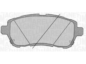 MAGNETI MARELLI 363916060818 stabdžių trinkelių rinkinys, diskinis stabdys 
 Techninės priežiūros dalys -> Papildomas remontas
