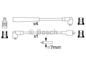 BOSCH 0 986 356 812 uždegimo laido komplektas 
 Kibirkšties / kaitinamasis uždegimas -> Uždegimo laidai/jungtys