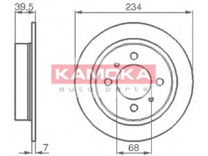KAMOKA 1031580 stabdžių diskas 
 Dviratė transporto priemonės -> Stabdžių sistema -> Stabdžių diskai / priedai
43206-58Y00, 43206-58Y01, 4320658Y01
